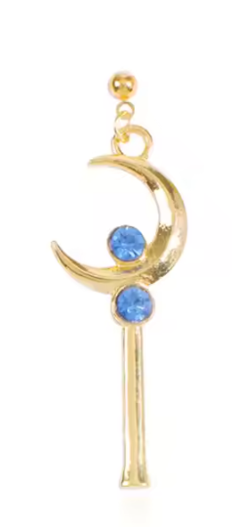 Earrings | Sailor Moon | Crescent Moon Wand