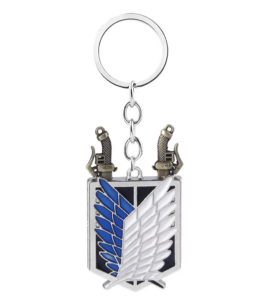 Keychain | Attack on Titan | Wings of Freedom w/Swords