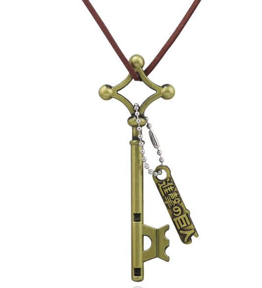 Necklace | Attack on Titan | Eren's Key w/ Logo