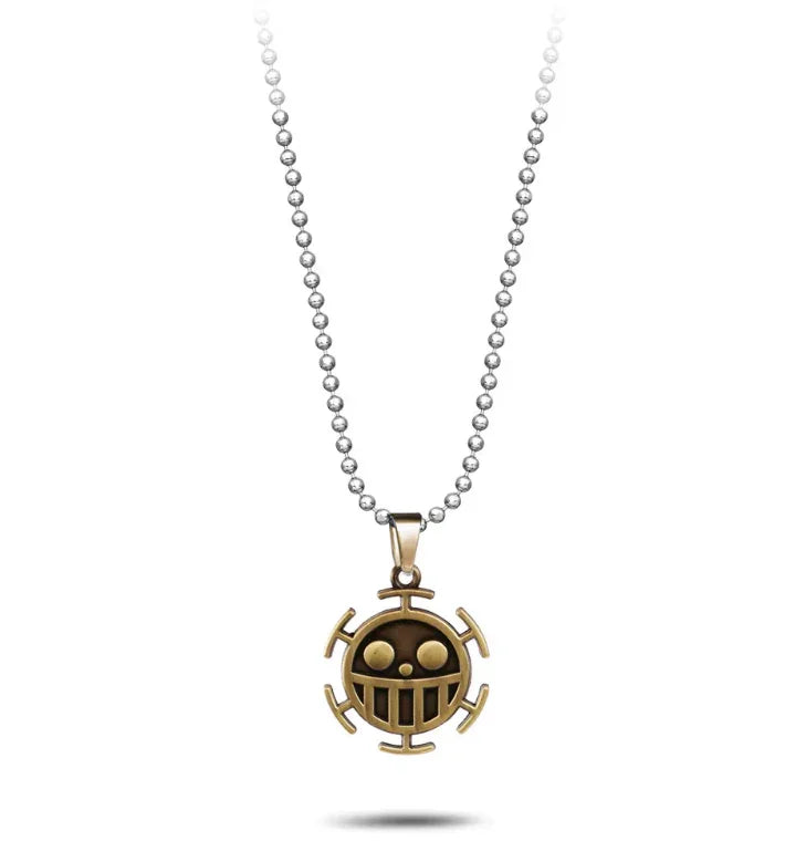 Necklace | One Piece | Heart Pirates Logo Necklaces Anime Island CA