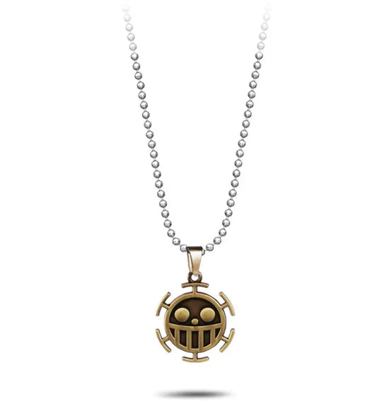 Necklace | One Piece | Heart Pirates Logo Necklaces Anime Island CA