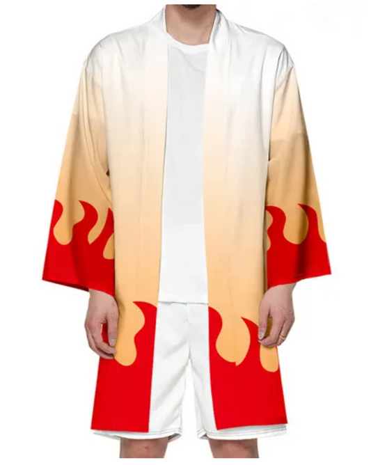 Haori - Long | DS | Rengoku Kyojuro | Demon Slayer: Kimetsu no Yaiba