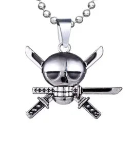 Necklace | One Piece | Roronoa Zoro Logo Necklaces Anime Island CA