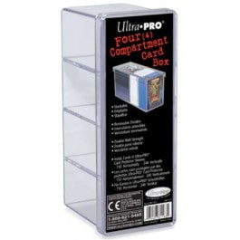 Card Storage | 4-Compartment Card Box | UltraPro