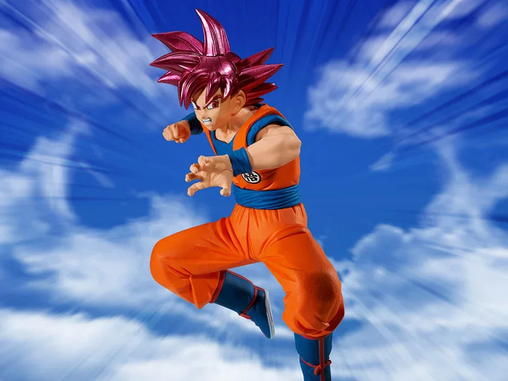Figure | Dragon Ball | Son Goku Super Saiyan God (vs Beerus) | Banpresto Match Makers Figure Banpresto