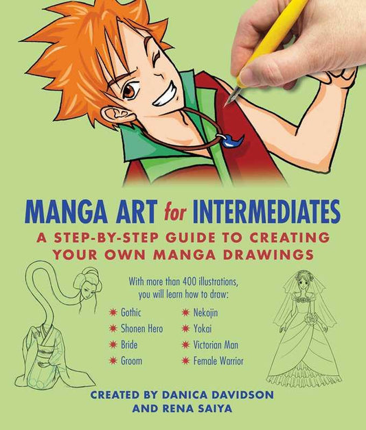 Drawing Book | Manga Art For Intermediates By Danica Davidson