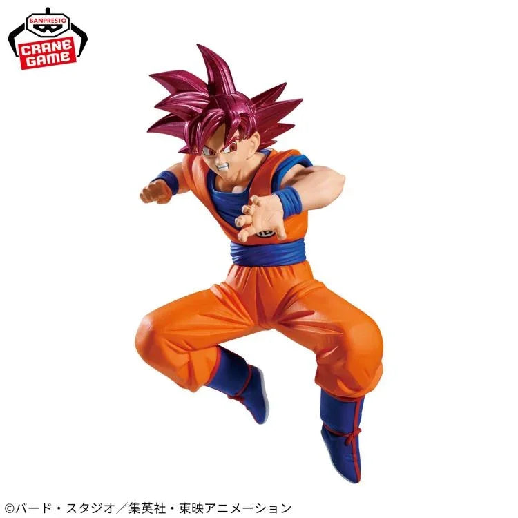 Figure | Dragon Ball | Son Goku Super Saiyan God (vs Beerus) | Banpresto Match Makers Figure Banpresto