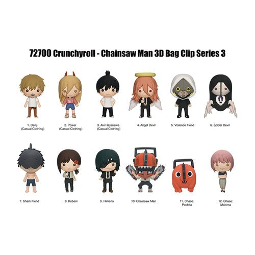 Bag Clip | Chainsaw Man | Series 3 Bag Clips Monogram