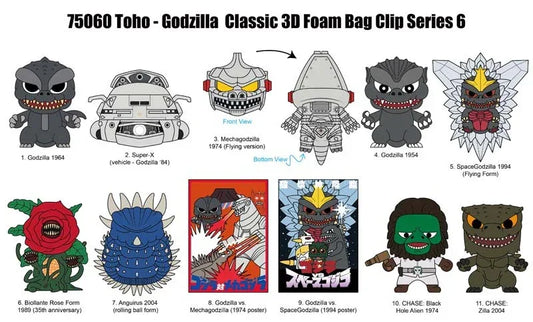Bag Clip | Godzilla | Series 6 Bag Clips Monogram