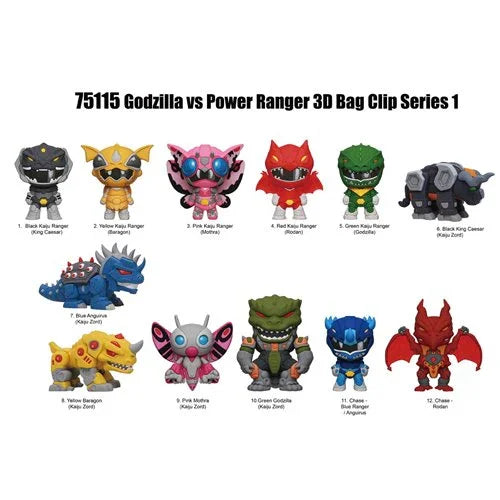 Bag Clip | Godzilla vs. Power Rangers | Series 1 Bag Clips Monogram