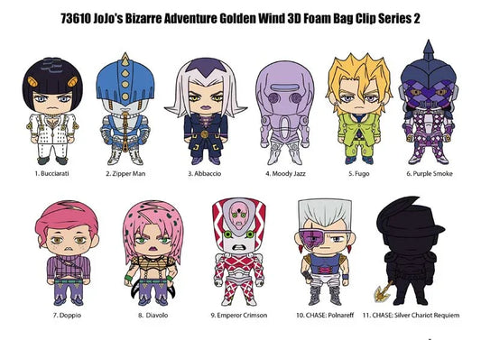 Bag Clip | JoJo's Bizarre Adventure: Golden Wind | Series 2 Bag Clips Monogram