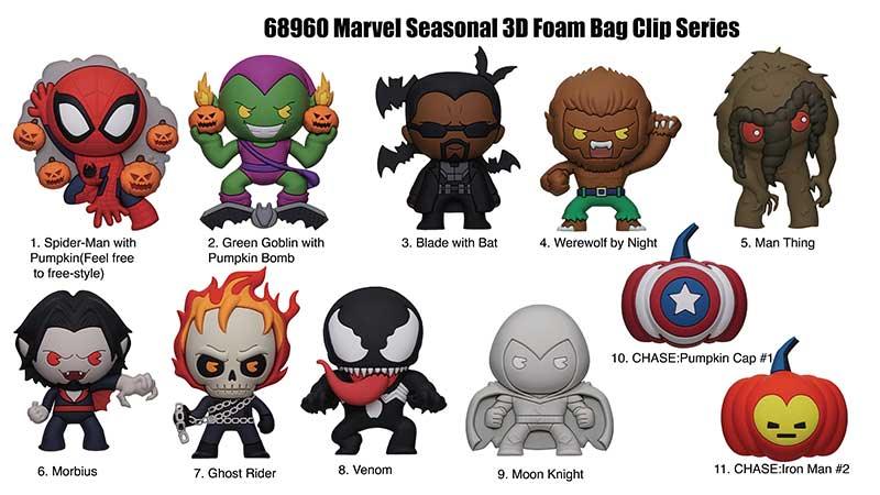 Bag Clip | Marvel Seasonal Halloween | Series 1 Bag Clips Monogram