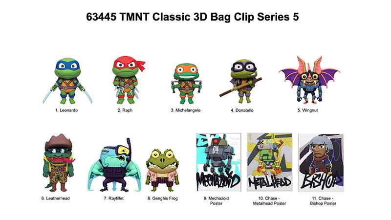 Bag Clip | TMNT Classic | Series 5 Bag Clips Monogram
