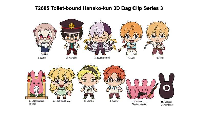 Bag Clip | Toilet-Bound Hanako-Kun | Series 3 Bag Clips Monogram