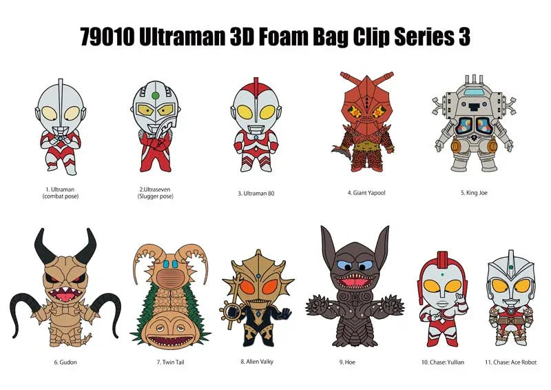 Bag Clip | Ultraman Classic | Series 3 Bag Clips Monogram