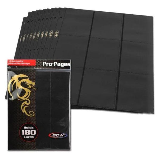 Binder | Card Pages | 18-Pocket | Side Loading | BCW (see variants) Card Storage BCW