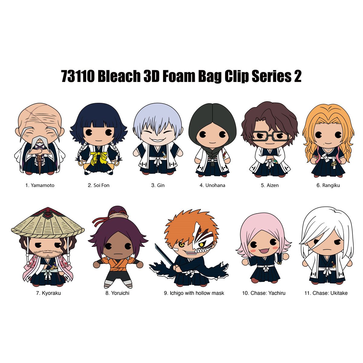 3D Foam Bag Clip | BLEACH | Series 2