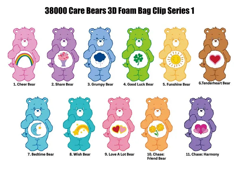 3D Foam Bag Clip | Care Bears Series 1