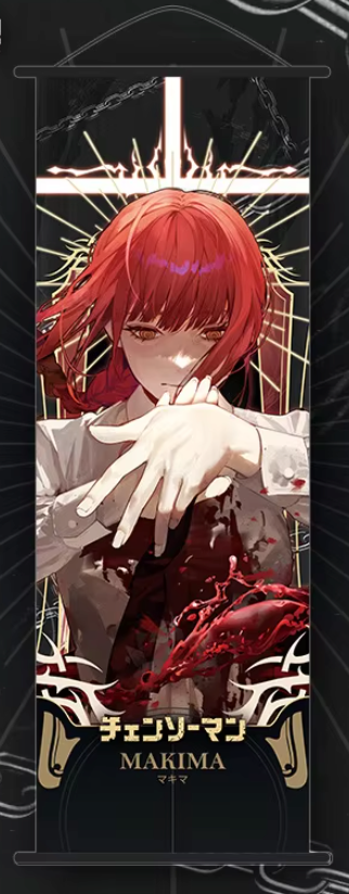 Wall Scroll | Chainsaw Man | Makima | Cross