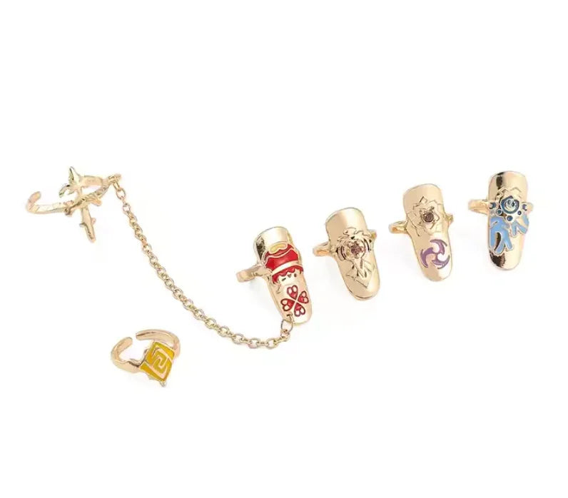 Cosplay | Genshin Impact | Nail Ring Tips Cosplay Anime Island CA