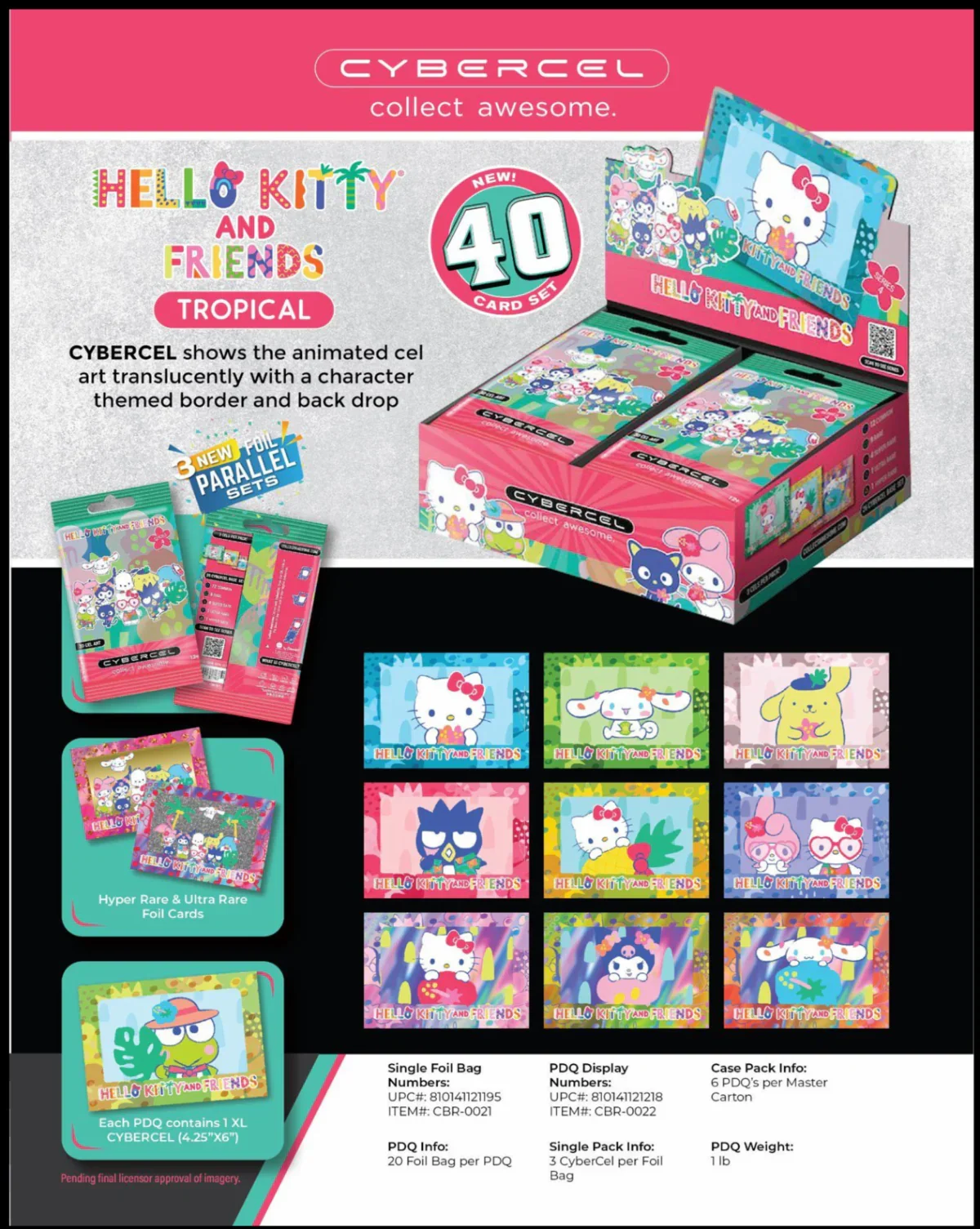 Cybercel | Hello Kitty and Friends | Tropical Cards Cybercel