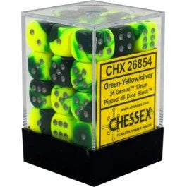 Dice | Chessex | D6 - (12mm) 36 count Dice Chessex