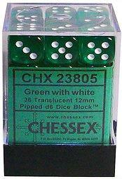 Dice | Chessex | D6 - (12mm) 36 count Dice Chessex
