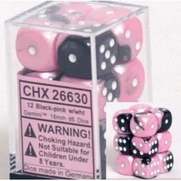 Dice | Chessex | D6 - (16mm) 12 Count Dice Chessex