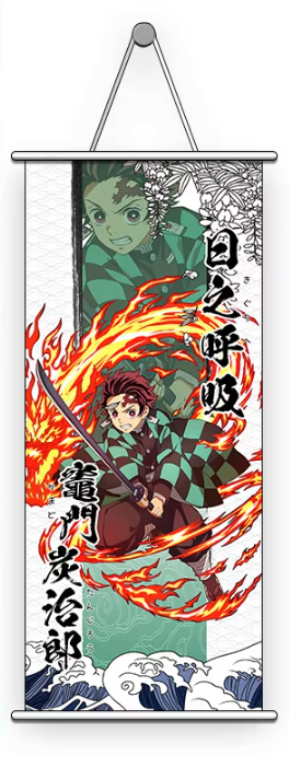 Wall Scroll | Demon Slayer: Kimetsu no Yaiba | Tanjiro Flame