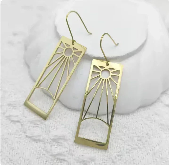 Earring | Demon Slayer | Hanafuda Outline | Stainless Steel (see variants) Earrings Anime Island CA