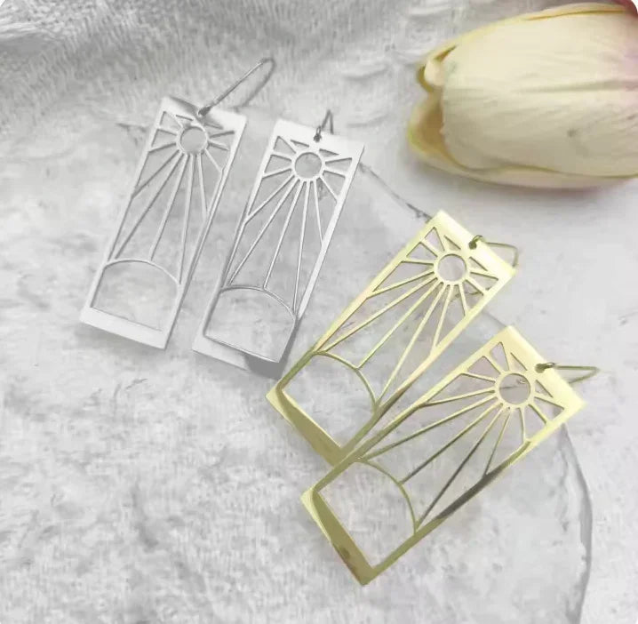 Earring | Demon Slayer | Hanafuda Outline | Stainless Steel (see variants) Earrings Anime Island CA