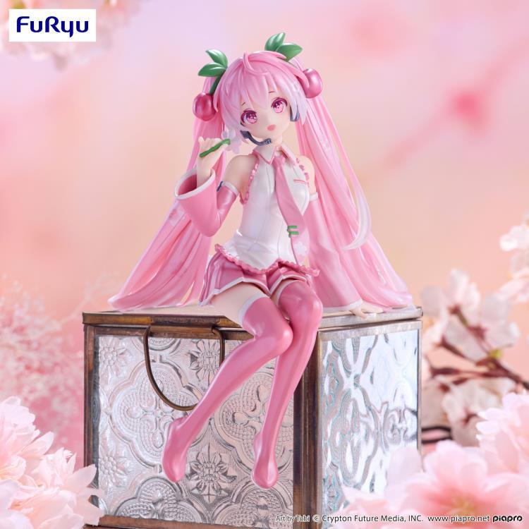 Figure | Hatsune Miku | Sakura Miku 2024 Pearl ver. | FuRyu Noodle Stopper Figure FuRyu