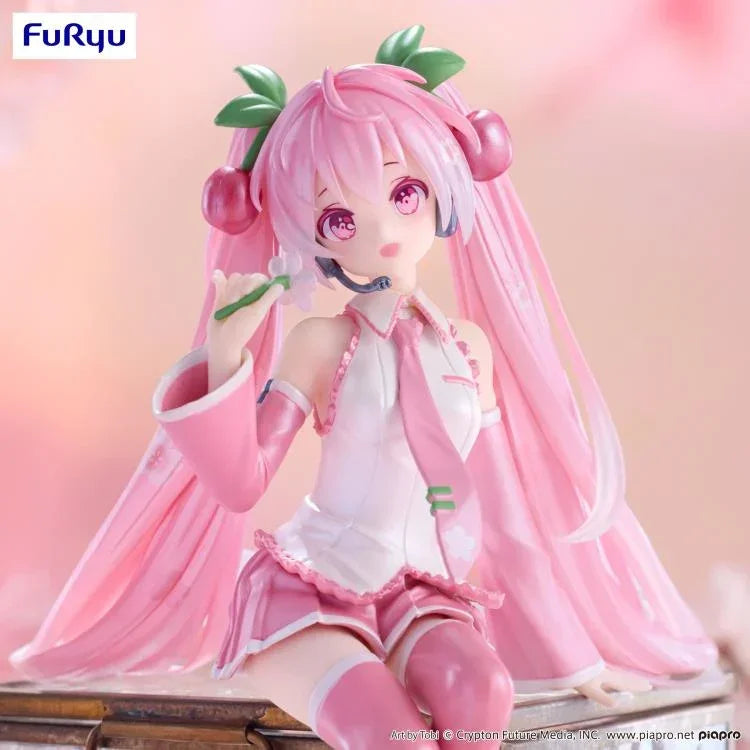 Figure | Hatsune Miku | Sakura Miku 2024 Pearl ver. | FuRyu Noodle Stopper Figure FuRyu