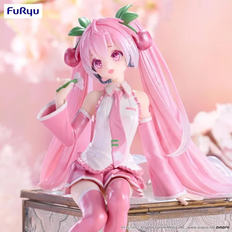 Figure | Hatsune Miku | Sakura Miku 2024 Pearl ver. | FuRyu Noodle Stopper Figure FuRyu
