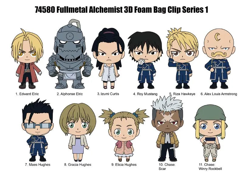 3D Foam Bag Clip | Fullmetal Alchemist