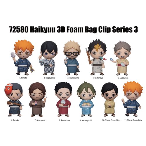 3D Foam Bag Clip | Haikyuu!! | Series 3