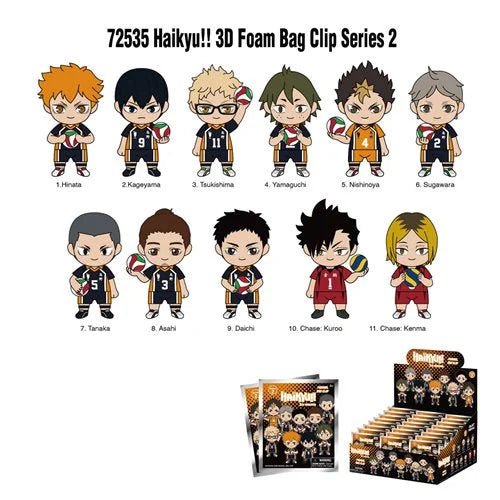 3D Foam Bag Clip | Haikyuu!! | Series 2