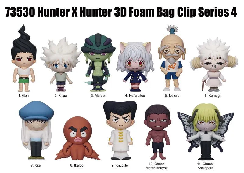 3D Foam Bag Clip | HunterxHunter | Series 4