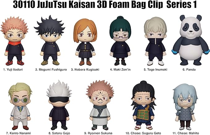 3D Foam Bag Clip | Jujutsu Kaisen | Series 2