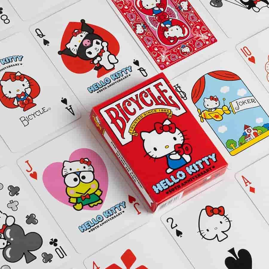 Playing Cards | Hello Kitty 50th Anniversary | Bicycle