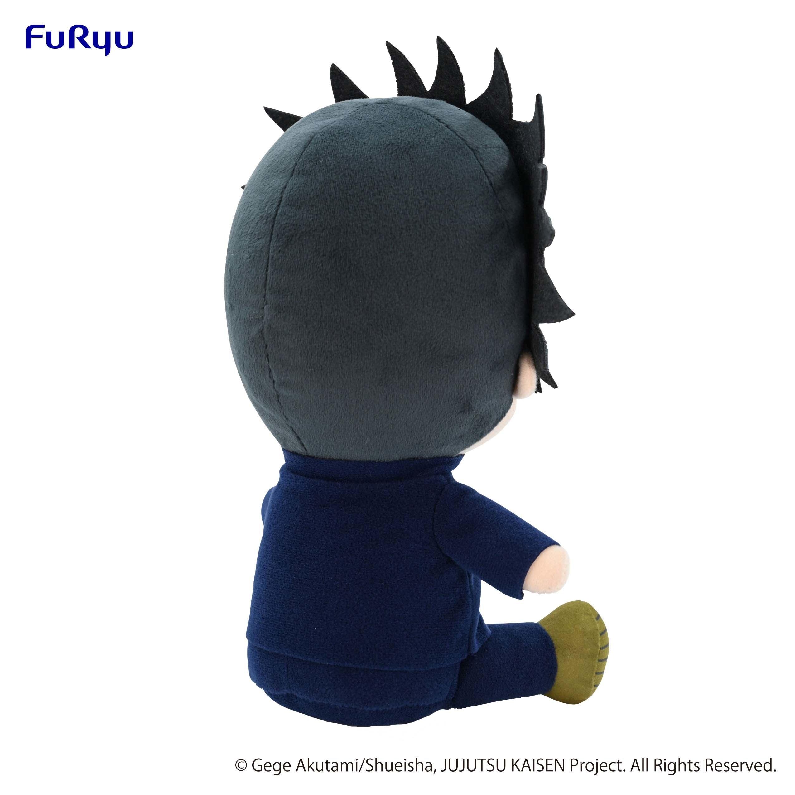Plush toy of an anime boy with orange hair and blue eyes on Craiyon