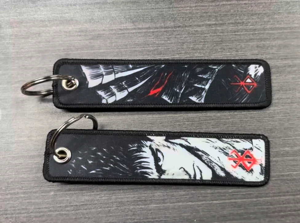 Keychain | Berserk | Embroidered Jet Tag Keychain Anime Island CA