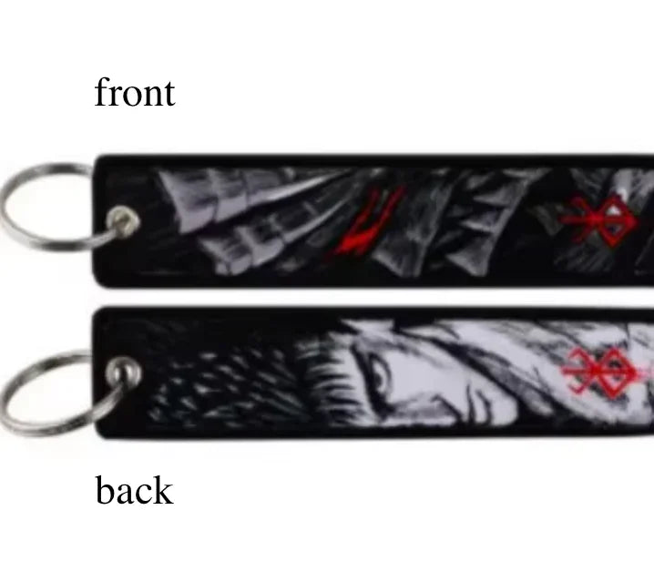 Keychain | Berserk | Embroidered Jet Tag Keychain Anime Island CA