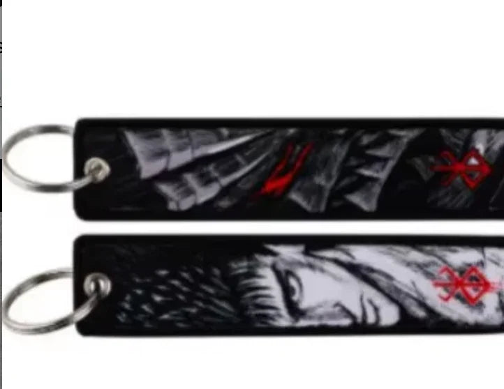 Keychain | Berserk | Embroidered Jet Tag Keychain Anime Island CA