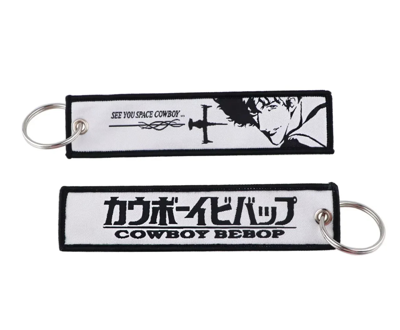 Keychain | Cowboy Bebop | Embroidered Jet Tag (see variants) Keychain Anime Island CA
