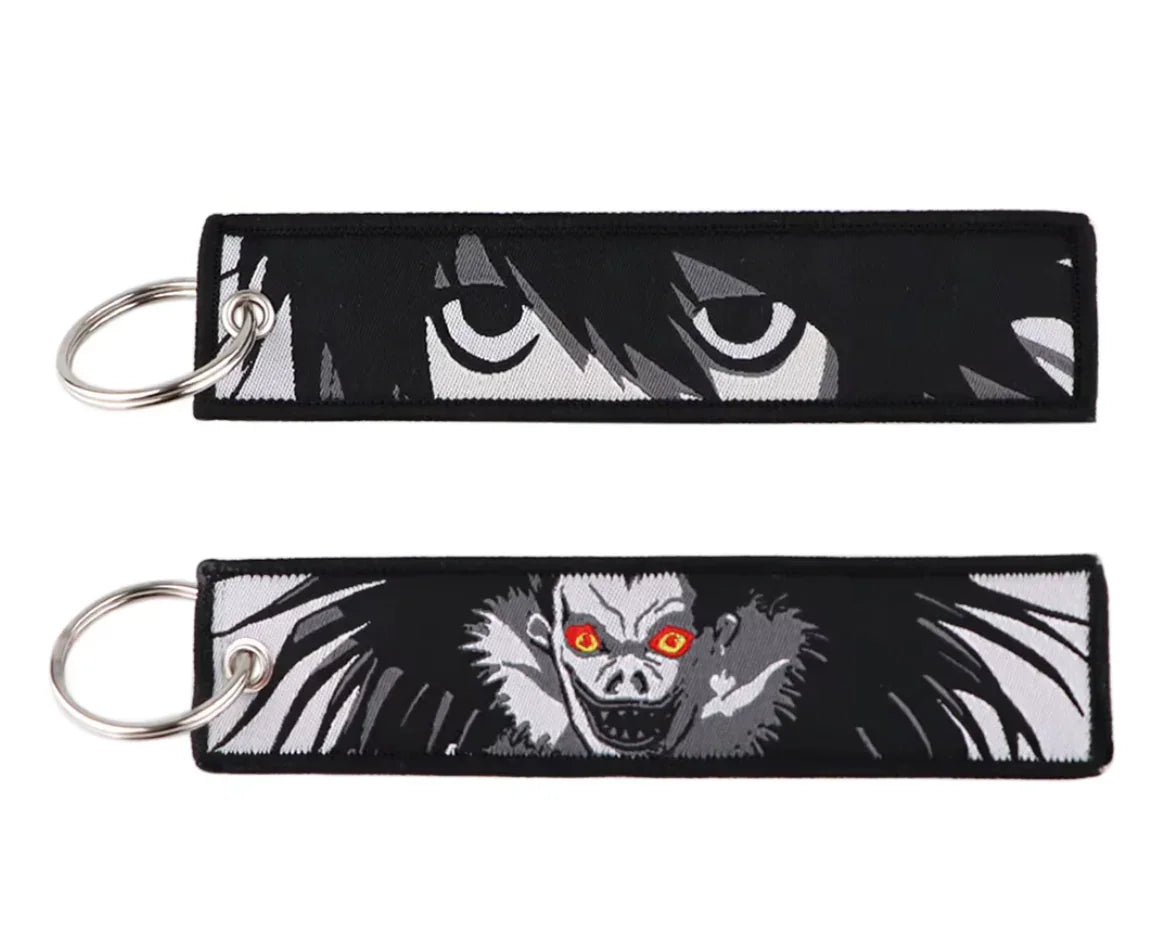 Keychain | Death Note | Embroidered Jet Tag (see variants) Keychain Anime Island CA
