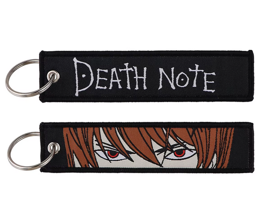 Keychain | Death Note | Embroidered Jet Tag (see variants) - Anime Island CA