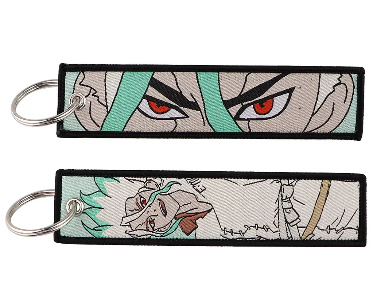 Keychain | Dr. Stone | Embroidered Jet Tag Keychain Anime Island CA