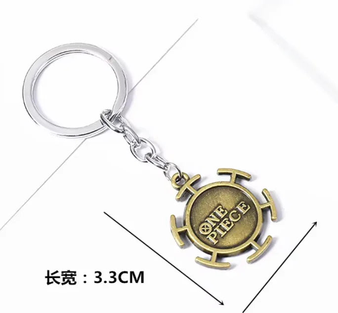Keychain | One Piece | Heart Pirates Logo Keychain Anime Island CA