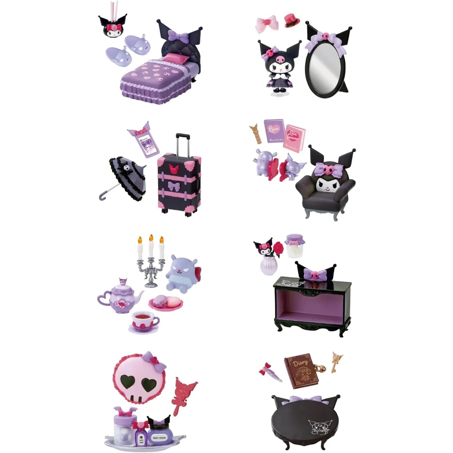 Re-Ment Blind Box | Sanrio | Kuromi's Gothic Room